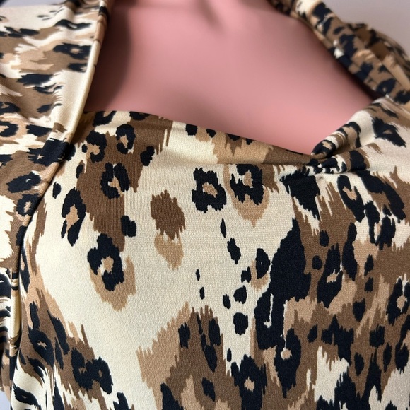 Rafaella Cream Sheath Dress with Flutter Cap Sleeves Size L - Picture 8 of 14